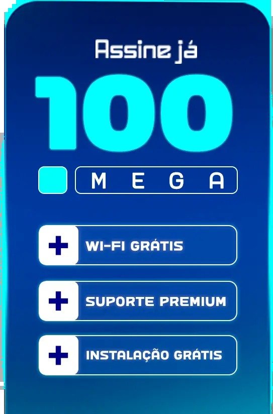 Plano 100 Mega da Cybernet com Wi-Fi grátis, suporte premium e instalação grátis