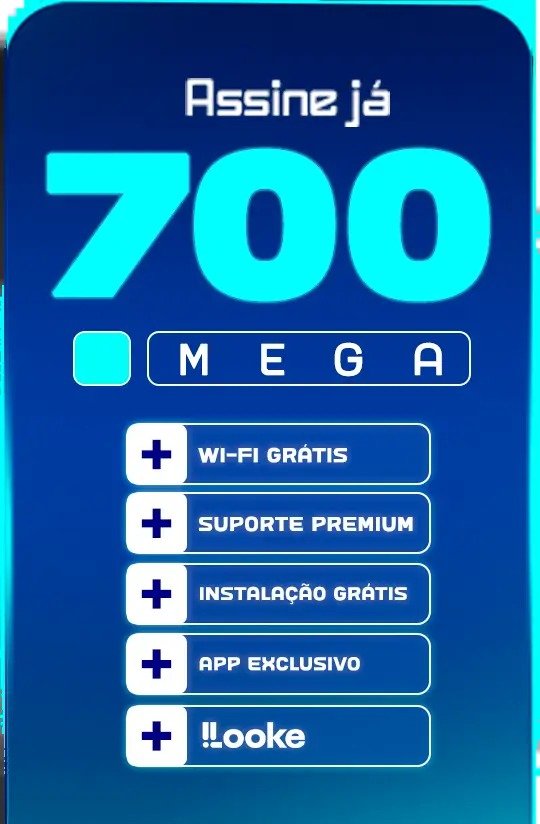 Plano 700 Mega da Cybernet com Wi-Fi grátis, aplicativo e Looke